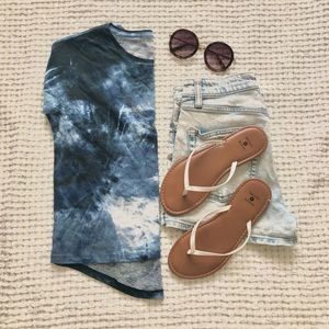 Old Navy Girls Tie-dye Droptail Long-Sleeve